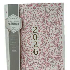 Eccolo Planner 2026 12-Month Weekly & Monthly Planner 10x8” Ivory